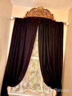 img 1 attached to MERIVILLE Set Of 2 Decorative White Marble Ball End Window Curtain Holdbacks For Draperies, Royal Gold review by Brandi Mclaurin