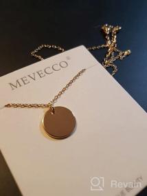 img 7 attached to Mevecco 18K Gold Plated Zodiac Coin Necklace with Horoscope Sign Engraving - Personalized Constellation Pendant on Dainty Chain