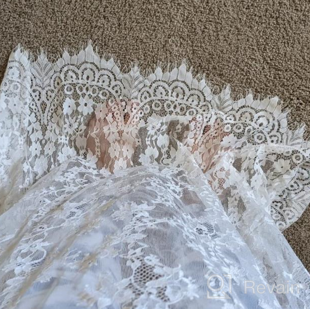 img 1 attached to Maternity Dress For Photography Baby Shower Long Gown Lace Nightgown Oversized Bikini Cover Up COSYOU review by Alexandra West