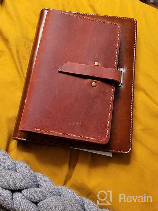 img 1 attached to Refillable Genuine Leather Journal: Handmade Vintage Organizer Notebook For Men And Women review by Jonathan Sanders