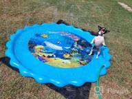 img 1 attached to Beat The Heat With Mademax Upgraded 79" Splash Pad - Summer Fun Water Toys For Kids! review by Nestor Orbita