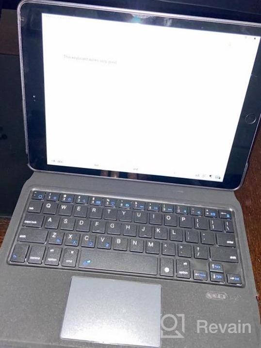 img 1 attached to IPad 9Th Gen Touch Keyboard With Apple Pencil Holder, Smart Touchpad & Magic Trackpad For Improved Productivity On 10.2 Inch IPad review by Juan Anderson