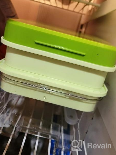 img 1 attached to HMASYO Silicone Ice Cube Tray With Lid And Bin - Release 64 Cubes Easily, Stackable Design For Convenient Storage, Perfect For Chilling Drinks! review by Luis Estrella