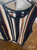 img 1 attached to Stylish Color Block Stripe Knitted Tank Top For Women review by Andrea Turnon