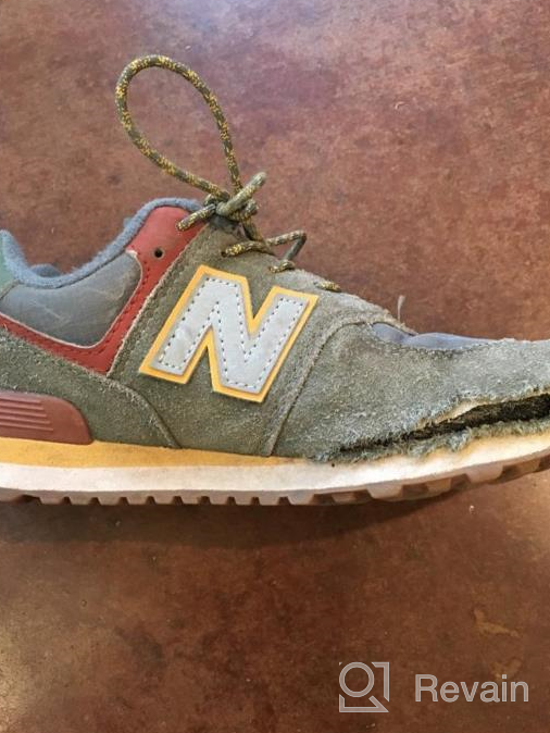 img 1 attached to 👟 Stylish and Sturdy: New Balance Kids' 574 V1 Camp Lace-up Sneaker review by Brittany Hamilton