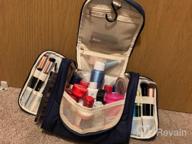 img 1 attached to Hanging Hygiene Bag And Toiletry Organizer For Women And Men - OMYSTYLE Travel Shower Kit For Toiletries, Makeup, Shampoo, And Brushes review by Jerry Mills