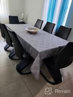 img 1 attached to Chic & Durable 60 X 102-Inch Grey Printed Tablecloth For Rectangle Tables - Ideal 6 Foot Table Cover! review by Will Micheals
