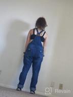 img 1 attached to Stylishly Ripped: Women'S Adjustable Strap Denim Overalls By AvaCostume review by Teresa Diers