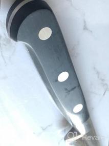 img 7 attached to Ergonomic Santoku Knife 7In KITAKAMI X50CrMoV15 Steel Non-Slip Handle - FISSMAN Multipurpose Stainless Steel Kitchen Knives