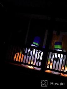 img 6 attached to Надувные лодки на Хэллоуин 9-футовые длинные призраки с украшениями из тыквы, встроенные наружные светодиодные фонари, декор для сада во дворе