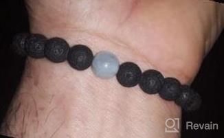 img 1 attached to Stylish And Elegant Onyx Stone Couple Bracelets By AMORWING review by Jennifer Pimentel