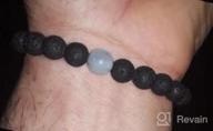 img 1 attached to Stylish And Elegant Onyx Stone Couple Bracelets By AMORWING review by Jennifer Pimentel