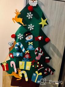 img 7 attached to Станьте праздничным с набором новогодней елки из войлока ALLADINBOX DIY - идеальный рождественский подарок и украшение!