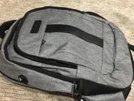img 1 attached to Securely Carry Your Laptop And Books With Our Anti-Theft Business Backpack - 15.6Inch, Grey review by David Alvarado