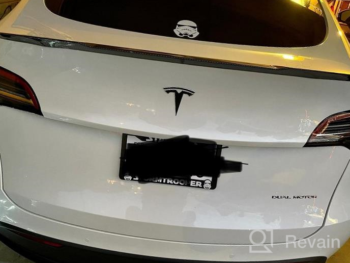 img 1 attached to Enhance Your Tesla Model Y'S Performance With Xipoo Fit Spoiler Trunk Wing - 2020-2022 Model Y Accessories (Black) review by Jose Baldwin