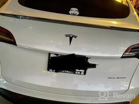img 6 attached to Повысьте производительность своей Tesla Model Y с крылом багажника Xipoo Fit Spoiler - 2020-2022 Model Y Аксессуары (черный)