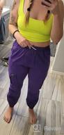 img 1 attached to Purple Elastic Drawstring Jogger with Multiple Pockets - Girls' Clothing review by Kevin Griffin