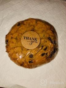 img 6 attached to Выражайте благодарность с помощью 1000 круглых коричневых наклеек "Спасибо" из крафт-бумаги для вашего малого бизнеса — сделано в США.