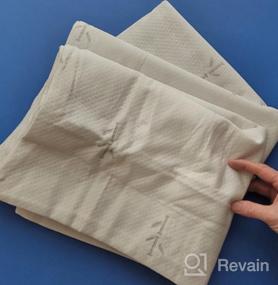 img 5 attached to Stay Cool And Comfortable With FeelAtHome'S Waterproof Bamboo Pillow Covers - King Size Pack Of 2 - Soft And Fibre Fabric Zippered Cases