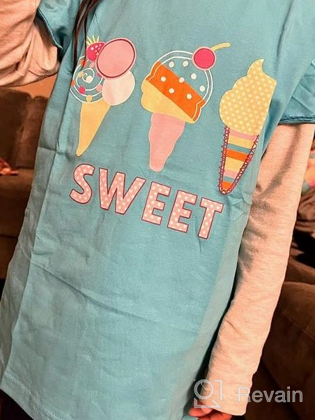 img 1 attached to Girls' Tees Short Sleeve T-Shirt Cotton Casual Unicorn Graphic Summer Crewneck Jersey Tunic T-Shirts Tops Clothing Packs Sets review by James Martin