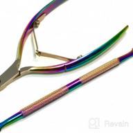 img 1 attached to Cuticle Trimmer Cuticle Cutter Nippers - Ejiubas Cuticle Remover Tool Professional Stainless Steel Cuticle Scissors Manicure Pedicure Tool For Fingernails Not Include Cuticle Pusher Silver Christmas review by Rick Pickering