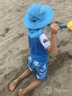 img 1 attached to ☀️ Protect Your Kids from Harmful Sunrays with Home Prefer UPF 50+ Boys Sun Hat with Neck Flap review by Curtis Castillo