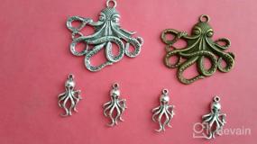img 3 attached to Handmade Steampunk Octopus Charms With Victorian Style In Gold And Silver Finish - Perfect Pirate Accessory For DIY Projects!