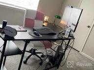 img 1 attached to 66" L Shaped Computer Desk With Storage Shelves | Corner Gaming & Writing Workstation | Modern Wooden Office Desk W/ Wood & Metal Frame - Coleshome review by Chris Reeves
