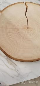 img 6 attached to Rustic Charm: Kingcraft 4-Pack Of Large Natural Wood Slices For Wedding And Party Decor