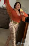 img 1 attached to Women'S High Waisted Wide Leg Sequin Palazzo Pants By BLENCOT - Trendy Bell Bottoms With Flared Trousers review by Angela Brooks