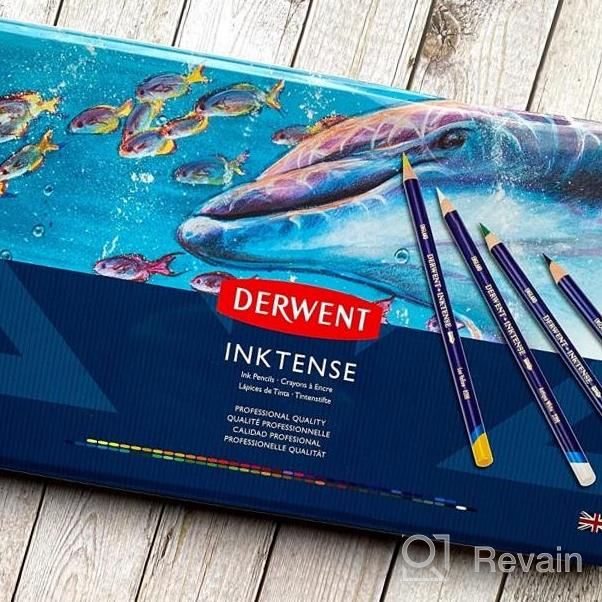 img 1 attached to Derwent Chromaflow Colored Pencils Tin, Set Of 48, Great For Holiday Gifts, 4Mm Wide Core, Multicolor, Smooth Texture, Art Supplies For Drawing, Blending, Sketching, Professional Quality (2306013) review by Carlos Henderson