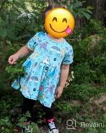 img 1 attached to Cute Unicorn Applique Cotton Dress For Girls | Short-Sleeve Casual Outfit | Ages 2-7 Years review by James Richardson