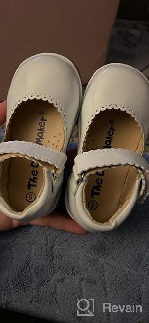 img 1 attached to Stylish and Comfy: Doll Maker 👠 Girls Mary Jane Girls' Shoes for Flats review by Jamie Eddington