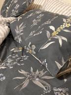 img 1 attached to FADFAY Premium 600 TC Floral Leaves Queen Bed Sheet Set - Soft, Deep Pocket, Printed In Botanical Pastel With Green & Cream Colours review by Tat Lousteau