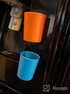img 1 attached to EZTOTZ Magnetic Fridge Cups - Made In USA For Independent Toddler Drinking Experience- Hanging Cups For Fridge Or Water Coolers review by Luis Harper