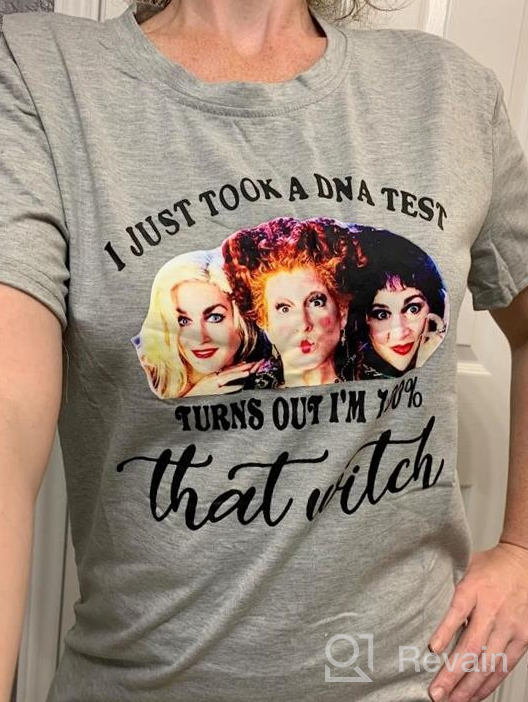 img 1 attached to Hocus Pocus Sanderson Sisters Women'S Funny Halloween T-Shirt - Short Sleeve Graphic Tee With Classic Movie Theme review by Derek Bates