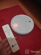 img 1 attached to Robot vacuum cleaner. Robot vacuum cleaner with remote control dry cleaning, 0.2 l, white. Fall sensors, obstacle sensors, voice interface review by Micha Osiski ᠌