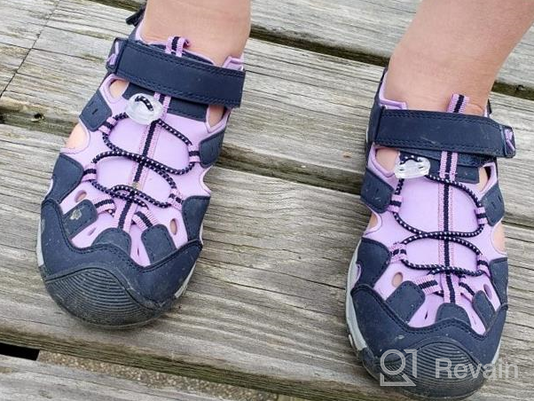 img 1 attached to 👟 Closed Toe Outdoor Athletic Boys' Sandals by RUNSIDE Shoes review by Andrew Vogel