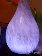 img 1 attached to Ink Art Glass Essential Oil Diffuser - COOSA Ultrasonic Cool Mist Humidifier With Timer, Waterless Auto Shut-Off, And 2 Color LED Lights For Home, Office, And Yoga review by Jeff Richmond