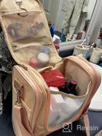 img 1 attached to Extra Large Hanging Toiletry Bag: Perfect For Travel, Makeup & Bathroom Organization! review by Julie Bishop