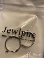 img 1 attached to Hypoallergenic Lightweight Small Hoop Earrings For Women - 14K Real Gold Plated With Cubic Zirconia Accents - Jewlpire 925 Sterling Silver Post - Perfect Jewelry Gifts, Available In 15Mm/20Mm Sizes review by Chelsey Smith