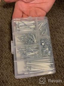 img 6 attached to Complete 376Pcs Hardware Nails Assortment Kit With 2" Nails And 8Oz Claw Hammer: Perfect For Picture Hanging, Finishing, Wall And Wood Nails.