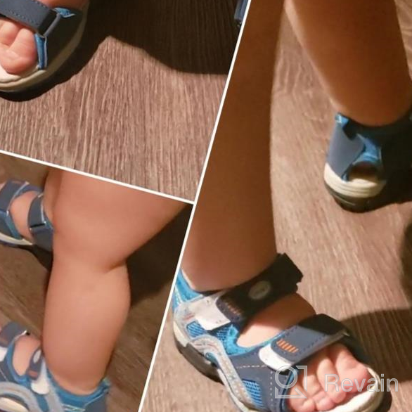 img 1 attached to 👟 Children's Closed Toe Sports Sandals: Boys and Girls Summer Beach Water Shoes for Toddlers and Kids - Breathable, Athletic, and Durable review by Alvis Minchenko