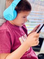 img 1 attached to 🎧 PowerLocus Kids Bluetooth Wireless Headphones with Microphone – Safe 85DB Volume Limited for Online Classes, PC, Phones – Foldable, Includes Carry Case, Audio Cable, Micro SD Mode review by Dan Brickley