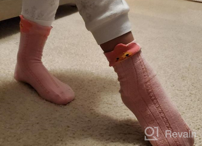 img 1 attached to 🧦 Cozi Foot Little Big Girls Socks: 5 Pairs of Soft Cotton Crew Socks for Cute and Comfortable Kids' Feet review by Andrea Joint