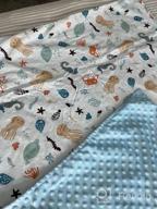 img 1 attached to POSENPRO Baby Blanket: Soft Plush Minky Crocodile Double Layer Throw For Boys Girls, Stroller & Crib - 30X40 Inches review by Leslie Villanueva