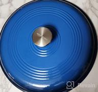 img 1 attached to Amazon Basics Enameled Cast Iron Covered Dutch Oven, 7.3-Quart, Red review by Mario Haan
