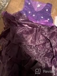 img 1 attached to Stylish NNJXD Girl Dress with 👗 Ruffles and Lace for Parties and Weddings review by Robin Naber