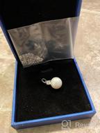 img 1 attached to Elegant Women's 925 Sterling Silver Freshwater Cultured Pearl Pendant Necklace by JO WISDOM Jewelry: A Timeless Piece for Women and Girls review by Tania Mendoza