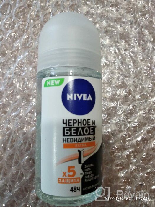 img 3 attached to 🌑 Nivea Invisible for Black & White Clear Roll-On Anti-Perspirant Deodorant 50 ml (Pack of 3): Long-lasting Protection & No Stains review by Gap Tawan ᠌